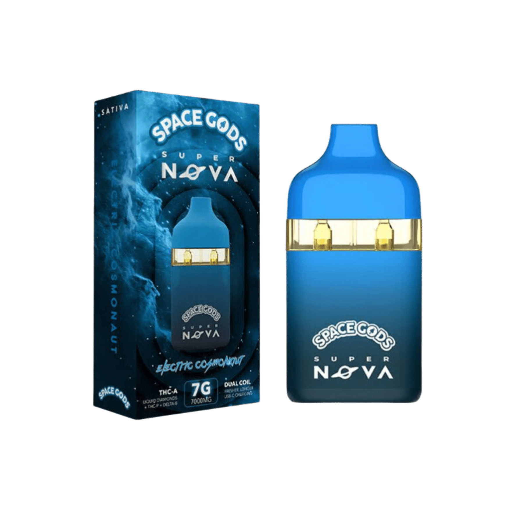 Space Gods - Super Nova (THCA + Liquid Diamonds + THCP + D8) - Delta Disposables (7g) - MK Distro