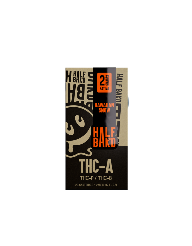 Half Bak'd - THC-A Cartridges - Hemp Cartridges (2g x 5) - MK Distro