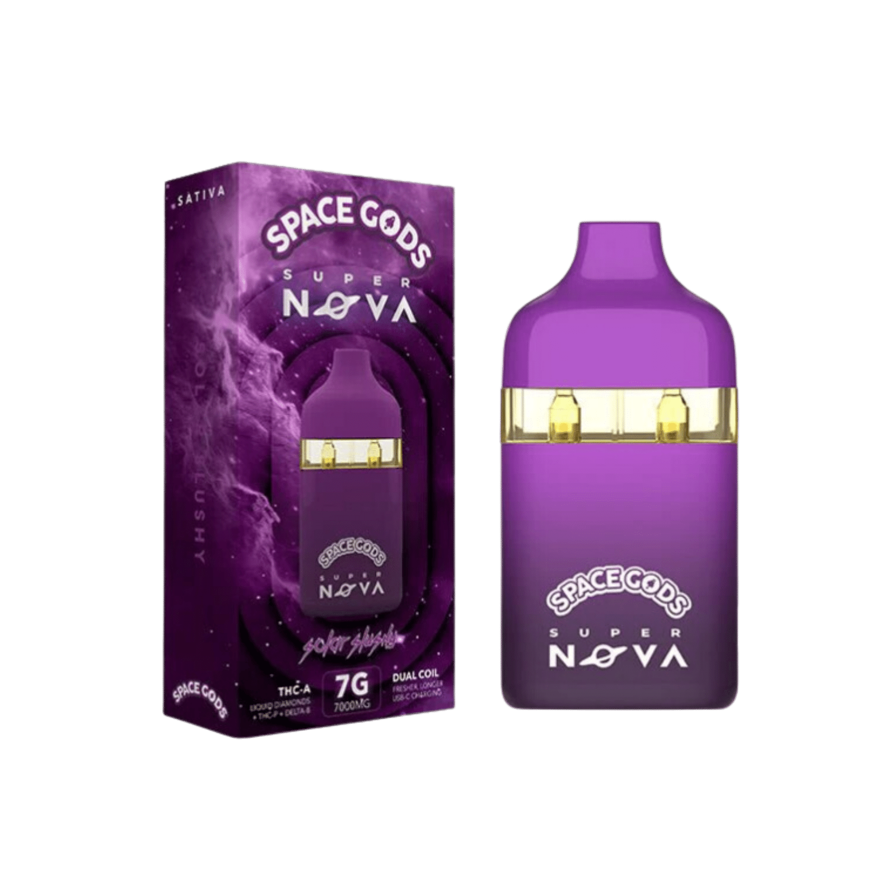 Space Gods - Super Nova (THCA + Liquid Diamonds + THCP + D8) - Delta Disposables (7g) - MK Distro