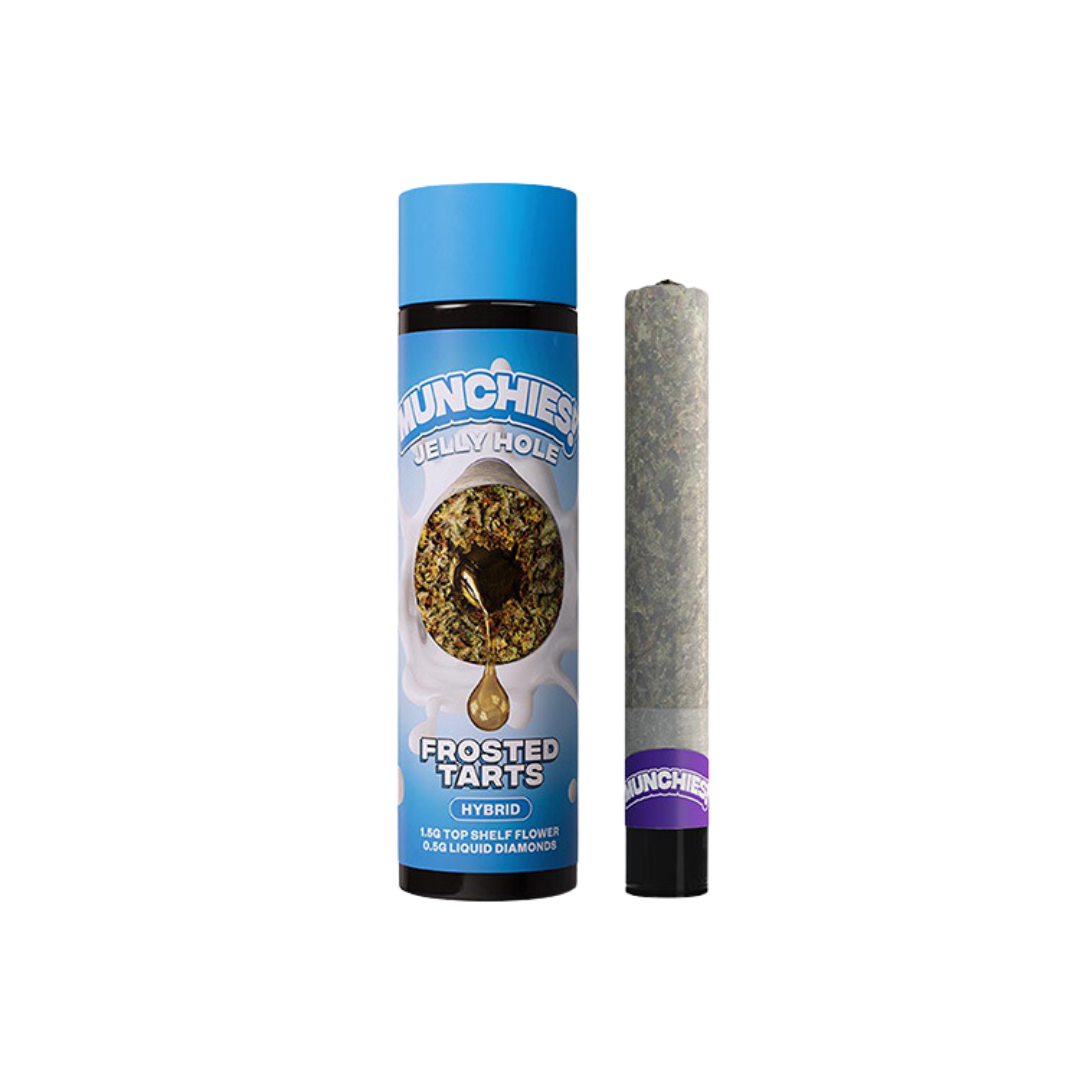 Munchies! - Jelly Hole (1.5g Flower + 0.5g Liquid Diamonds) - Delta Pre-Rolls (2g x 1 Pre-Roll) - MK Distro