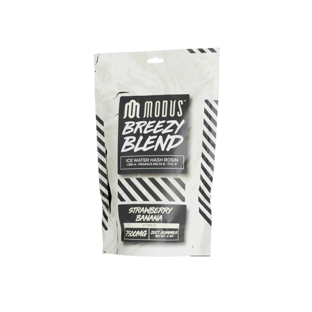Modus - Breezy Blend (Hash Rosin + Pegasus D8 + THCP +CB9A) - Delta Gummies (7500mg x 5) - MK Distro