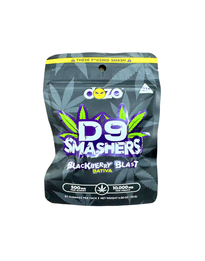 Dozo - D9 Smashers - Delta Gummies (500mg x 20 Gummies) - MK Distro