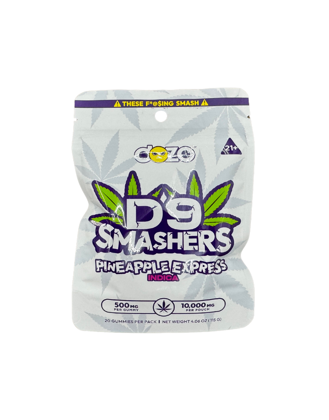 Dozo - D9 Smashers - Delta Gummies (500mg x 20 Gummies) - MK Distro