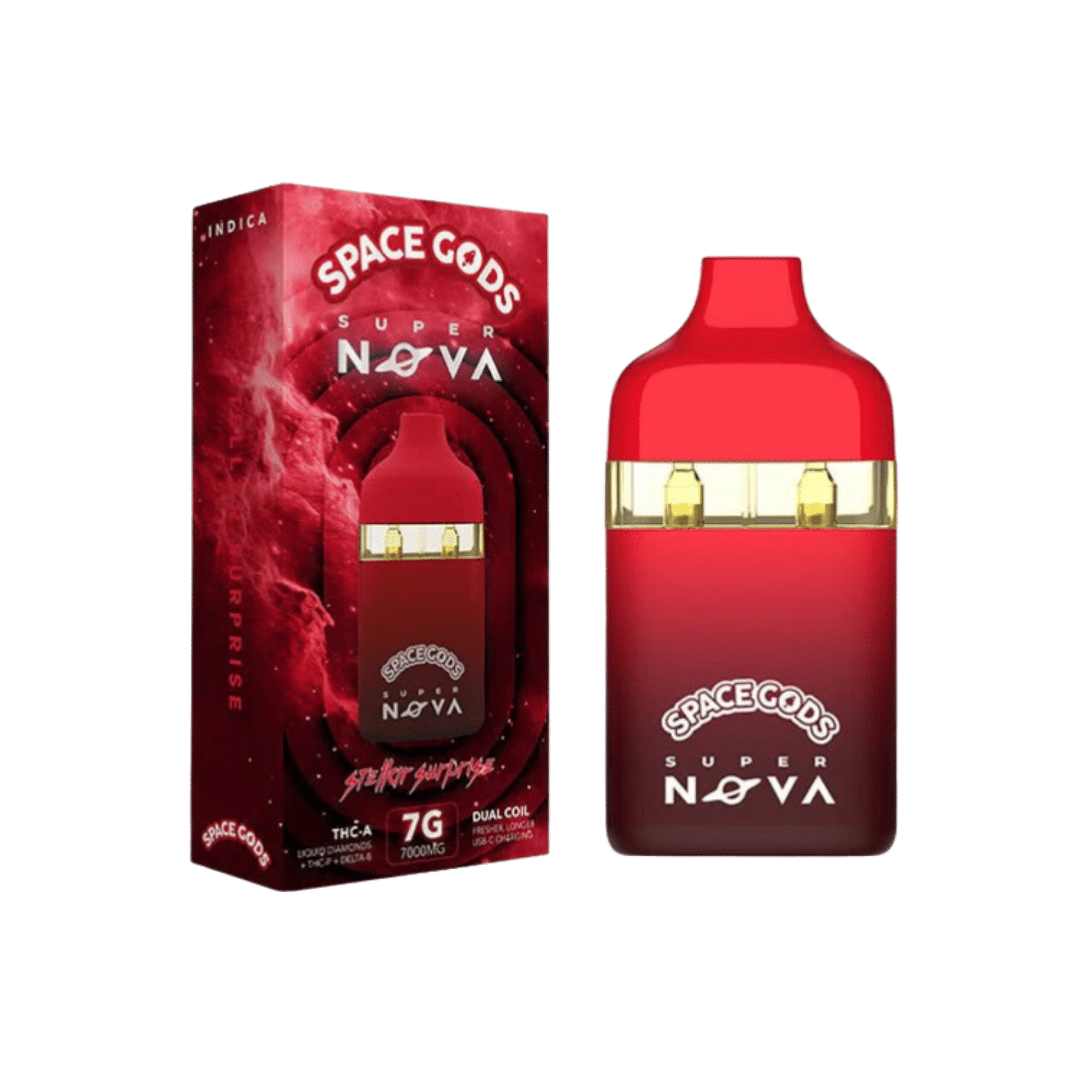 Space Gods - Super Nova (THCA + Liquid Diamonds + THCP + D8) - Delta Disposables (7g) - MK Distro
