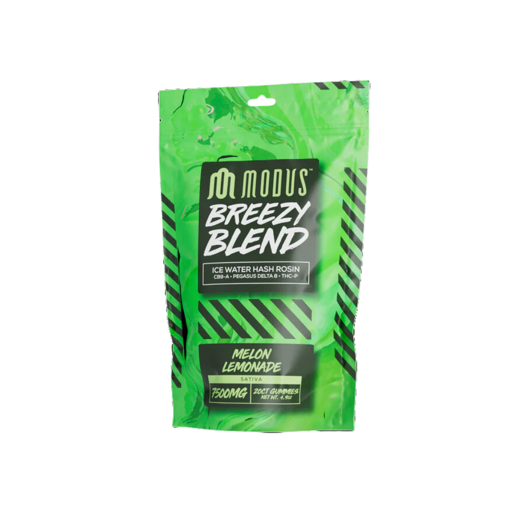 Modus - Breezy Blend (Hash Rosin + Pegasus D8 + THCP +CB9A) - Delta Gummies (7500mg x 5) - MK Distro