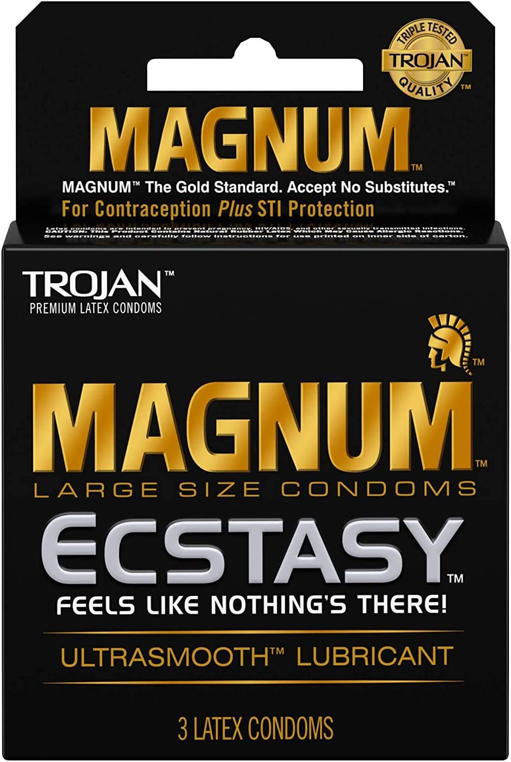 Trojan Condom - Magnum Ecstasy - Pack of 6 - MK Distro