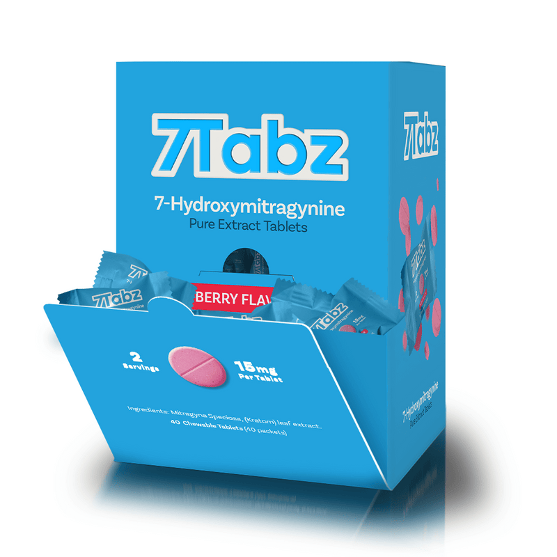 7 Tabz Hydroxymitragynine - Kratom Extract Tablet- (15mg x 40 Tablets) - MK Distro