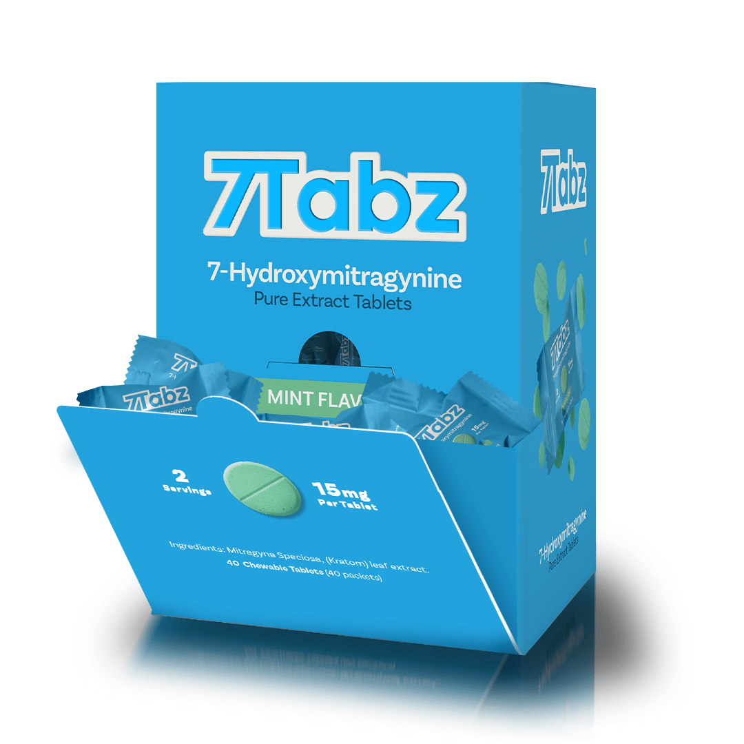 7 Tabz Hydroxymitragynine - Kratom Extract Tablet- (15mg x 40 Tablets) - MK Distro