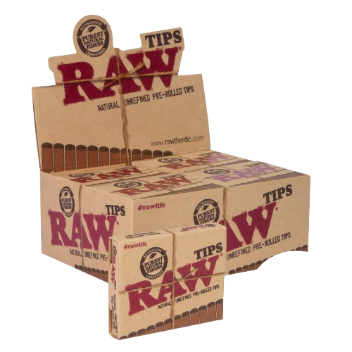 Raw - Authentic Pre-Rolled Tips (20 Packs x 21 Tips) - MK Distro