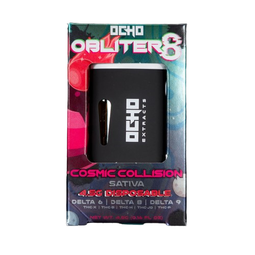Ocho Extracts - Obliter8 (D6 + D8 + D9 + THC-X + THC-B + THC-H + THC-JD + THC-P) - Hemp Disposables (4.5g x 6) - MK Distro