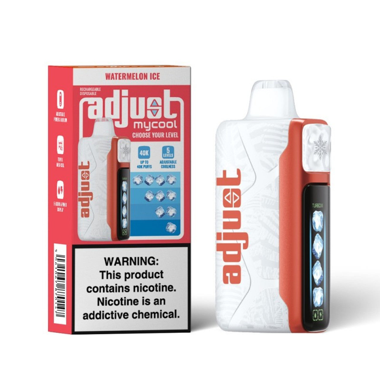Adjust Mycool - Disposable Vape (5% - 40000 Puffs) - Box of 5 - MK Distro