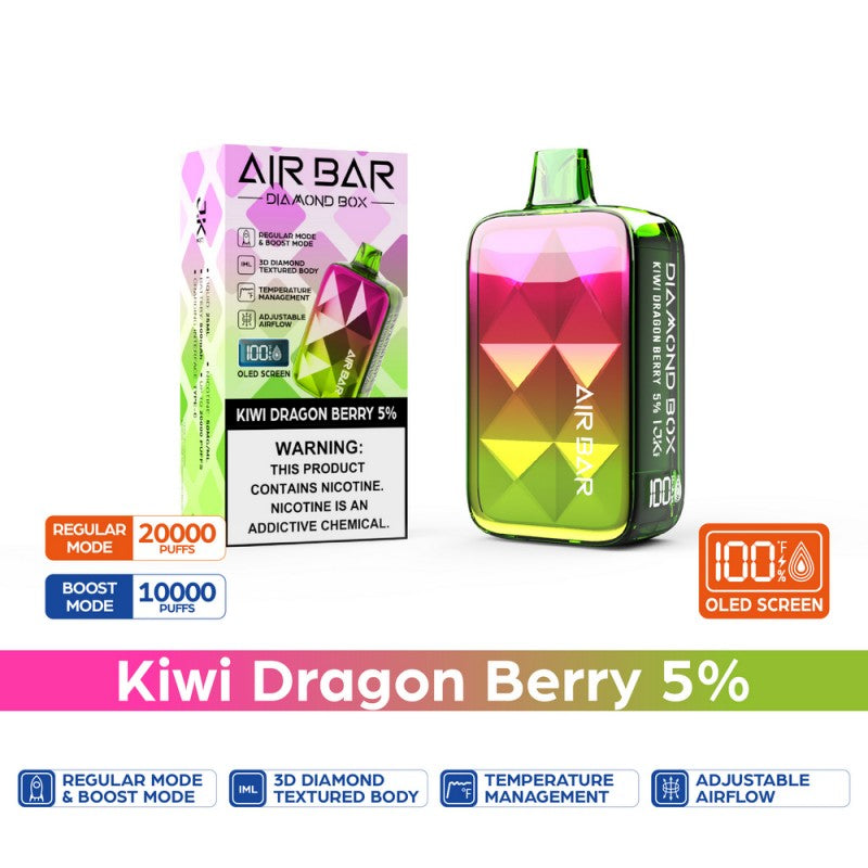 Air Bar - Diamond Disposable Vape (5% - 20,000 Puffs) - Box of 10 - MK Distro