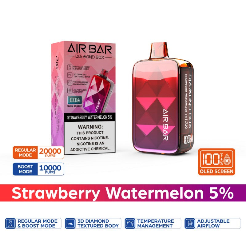 Air Bar - Diamond Disposable Vape (5% - 20,000 Puffs) - Box of 10 - MK Distro