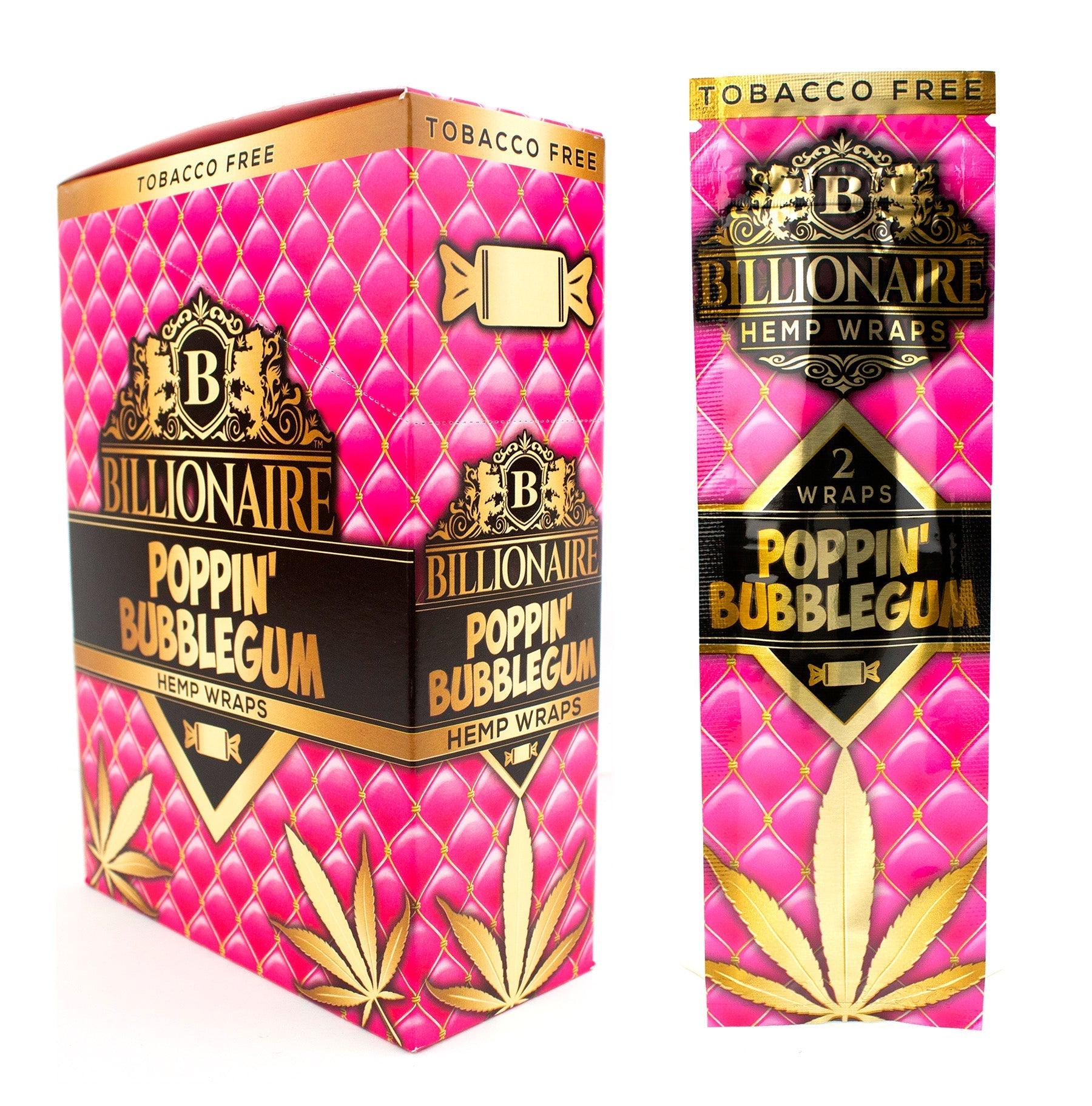 Billionaire Tobacco Free Hemp Wraps (25 x 2 Wraps) - MK Distro
