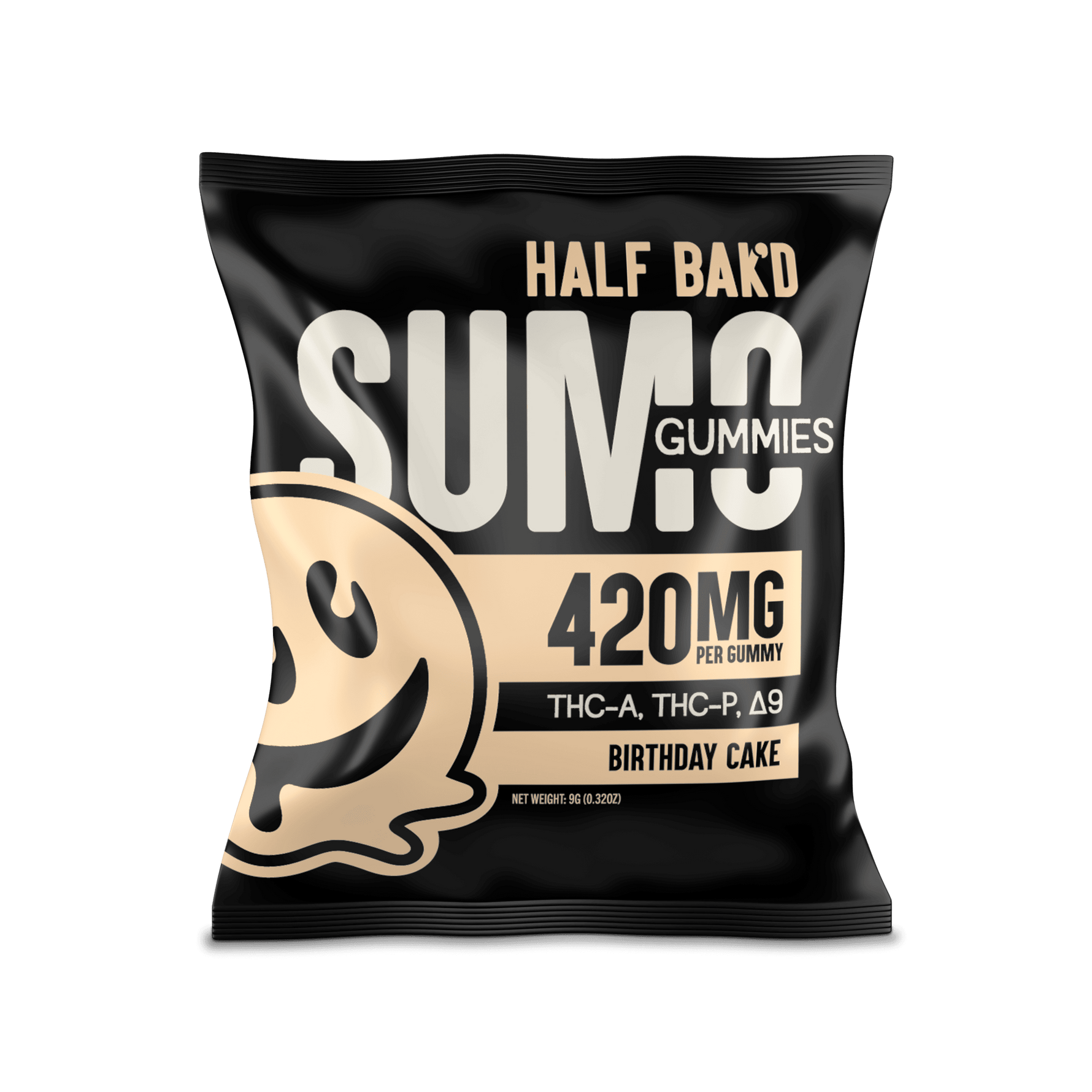 Half Bak'd - Sumo Gummies (THC-A + THC-P) - Delta Gummies (420mg x 30 Gummies) - MK Distro