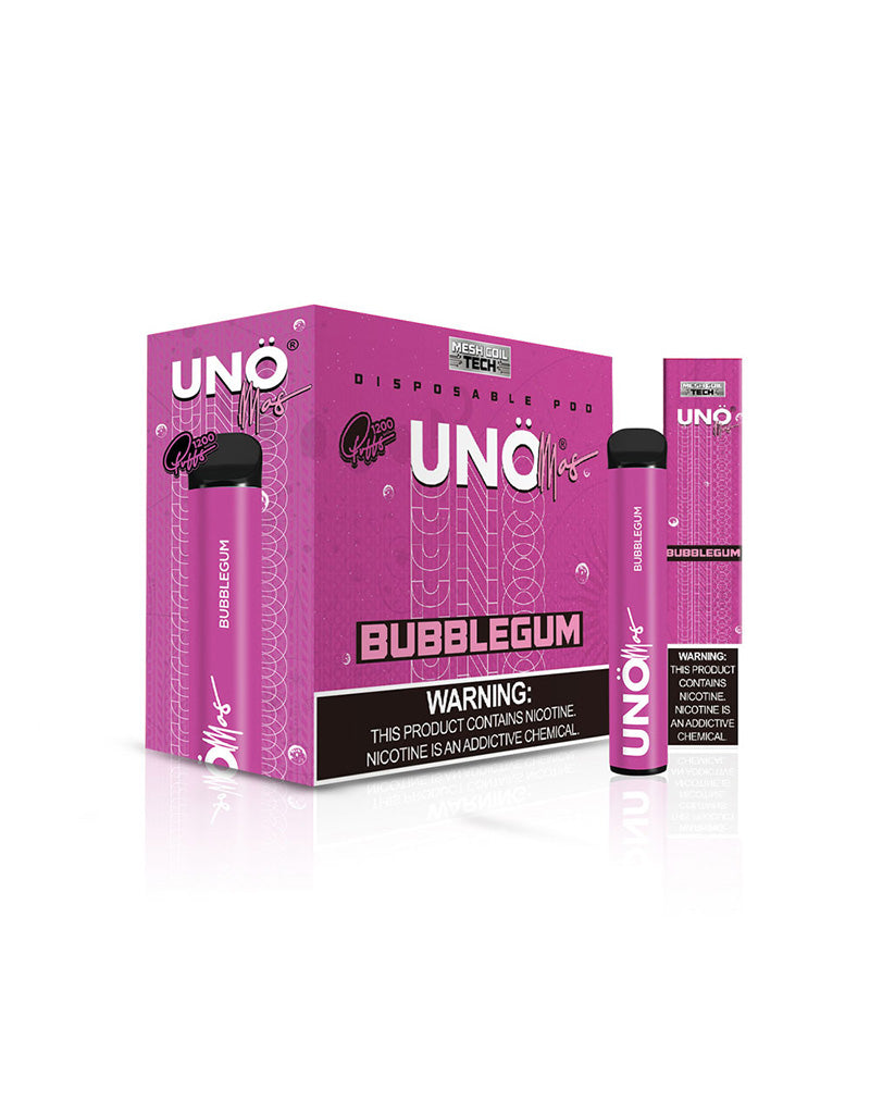 Uno Mas - Disposable Vape (5% - 1200 Puffs) - Box of 10 - MK Distro