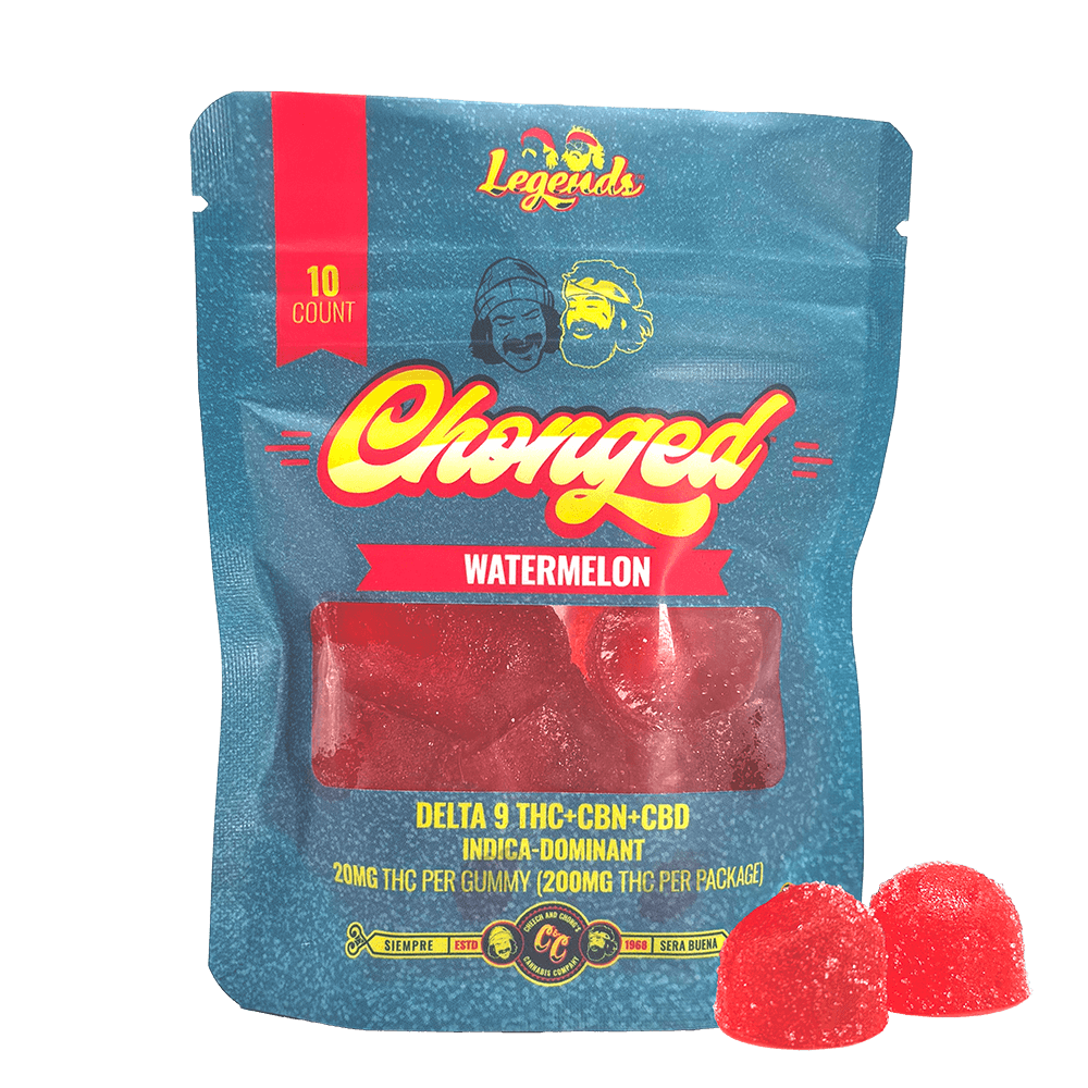 Cheech and Chong's - Legends (D9 THC+CBN+CBD) Delta Gummies - (20mg x 10 Gummies) - MK Distro