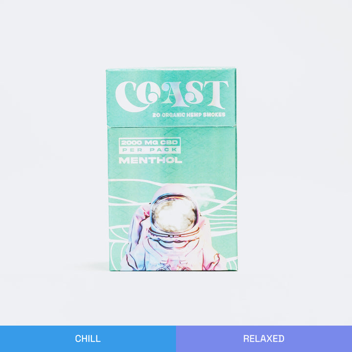 Coast - Organic Hemp Smokes - (100mg CBD+CBG x 20 Cigarettes) - MK Distro