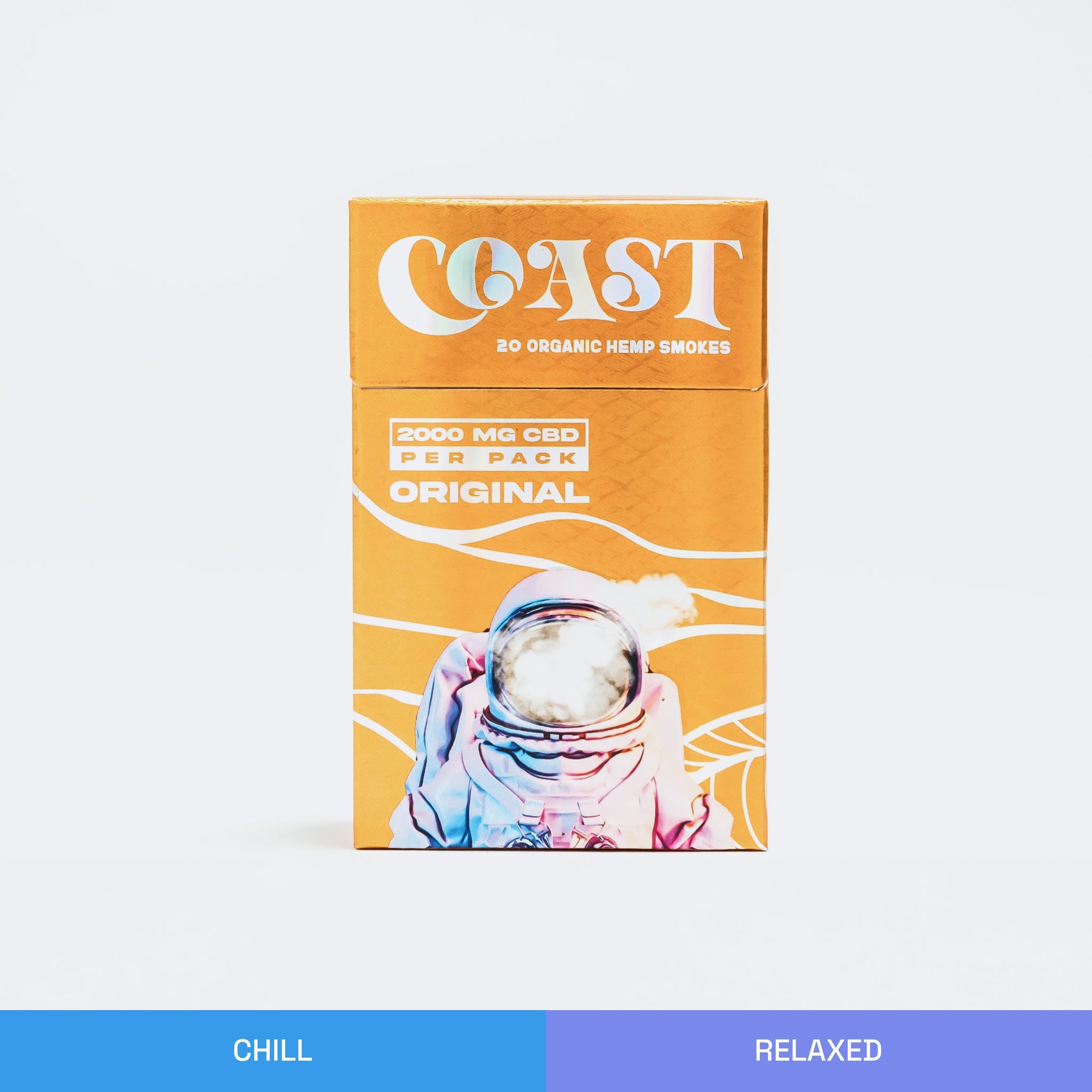 Coast - Organic Hemp Smokes - (100mg CBD+CBG x 20 Cigarettes) - MK Distro