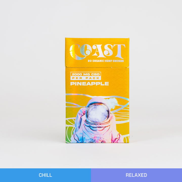 Coast - Organic Hemp Smokes - (100mg CBD+CBG x 20 Cigarettes) - MK Distro