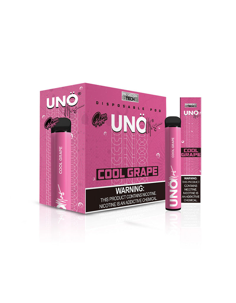 Uno Mas - Disposable Vape (5% - 1200 Puffs) - Box of 10 - MK Distro