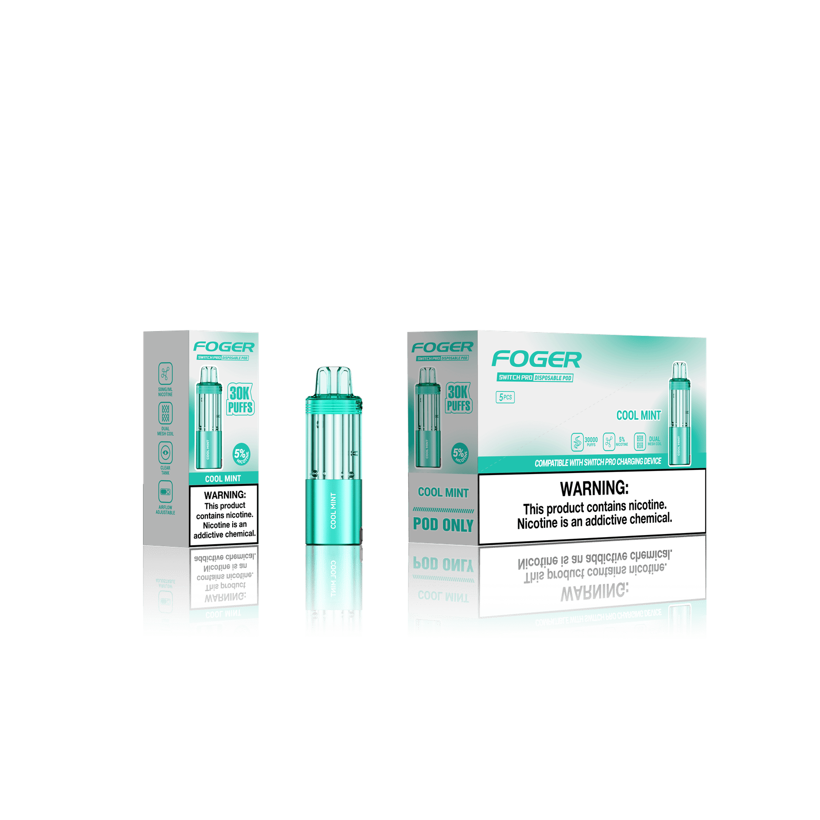 Foger Switch Pro Pod 30k - Disposable Pod (5% - 30,000 Puffs) - Single - MK Distro