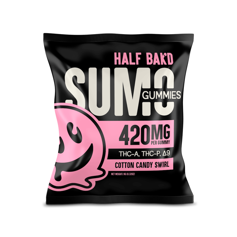 Half Bak'd - Sumo Gummies (THC-A + THC-P) - Delta Gummies (420mg x 30 Gummies) - MK Distro