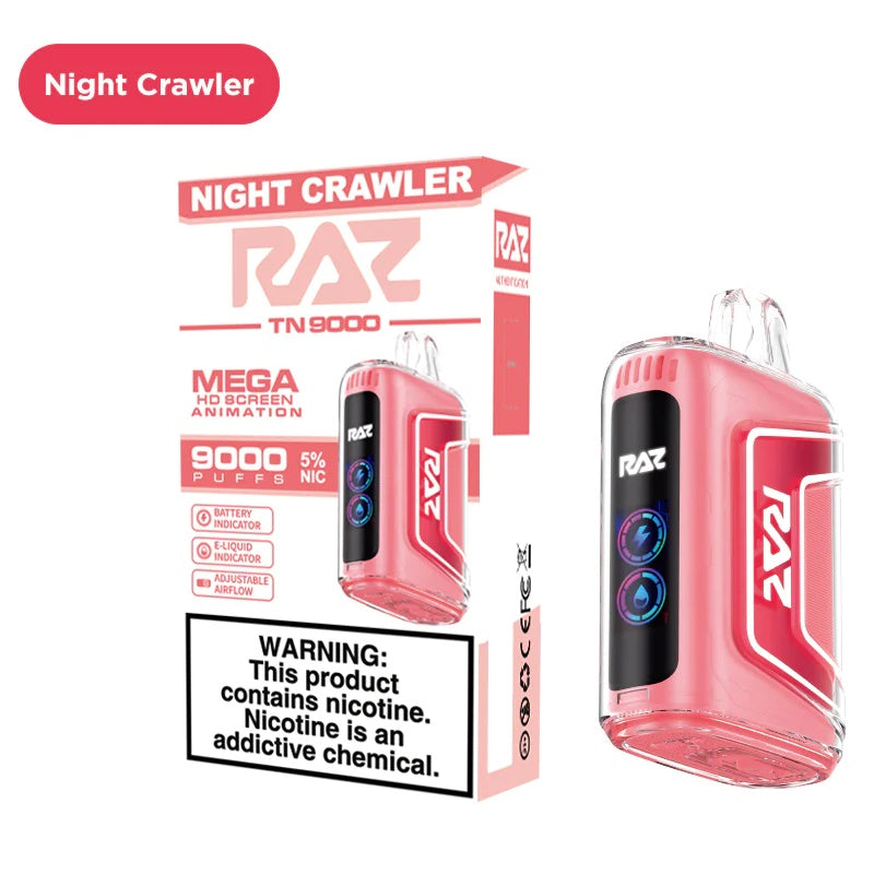 RAZ TN9000 - Disposable Vape (5% - 9000 Puffs) - Box of 5 - MK Distro