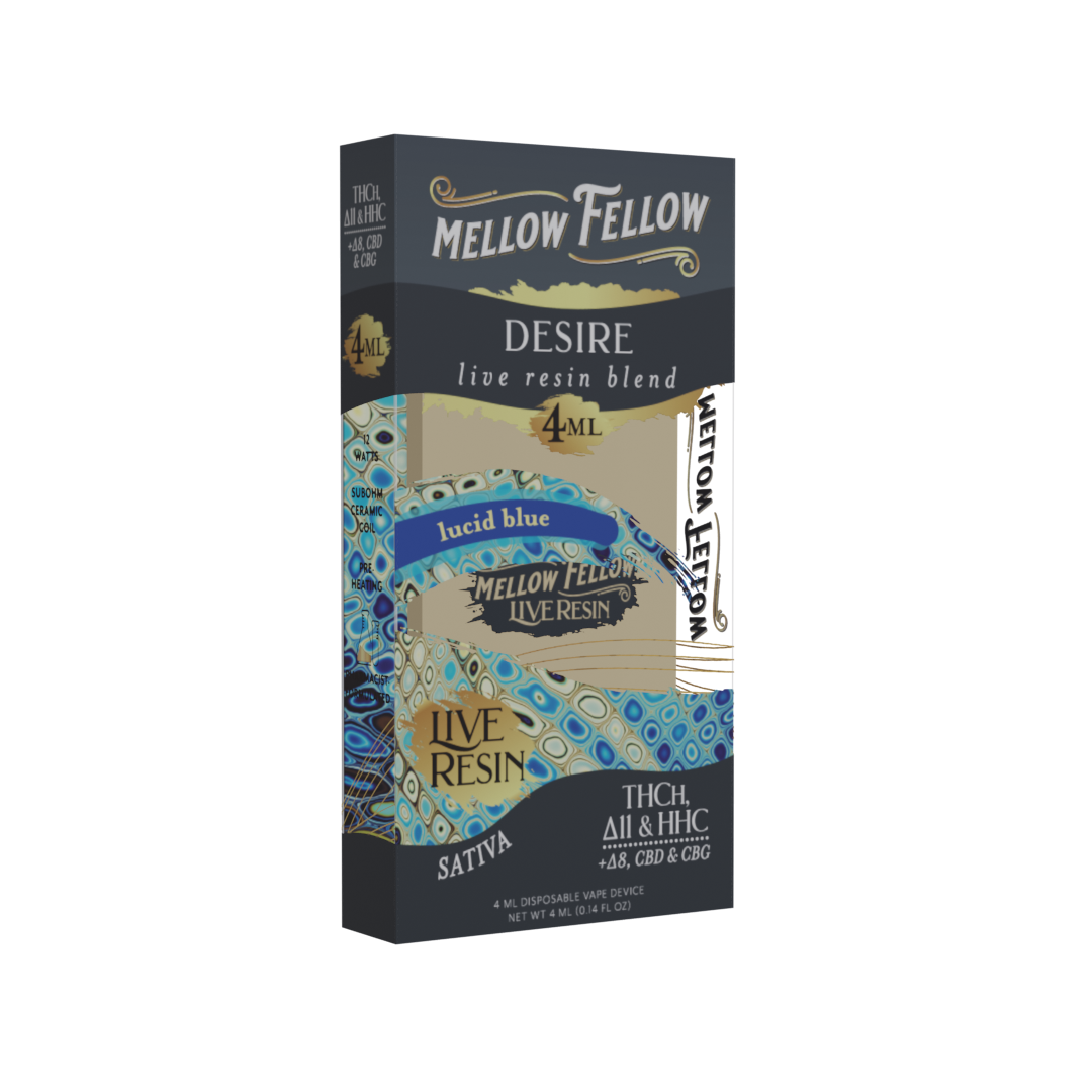 Mellow Fellow Live Resin - Hemp Disposables (4mL x 6) - MK Distro