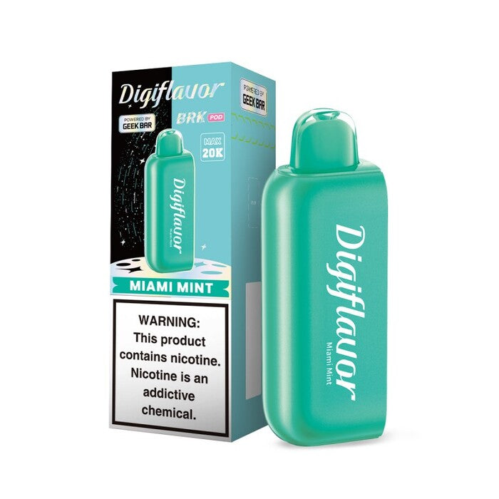 Geek Bar Digiflavor BRK Pod & Battery - Disposable Vape (5% - 20,000 Puffs) - Box of 5 - MK Distro