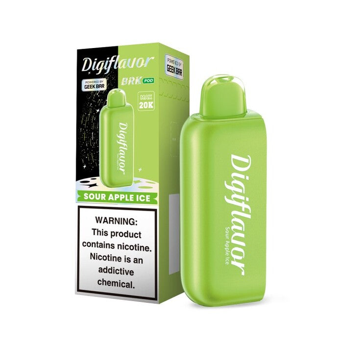 Geek Bar Digiflavor BRK Pod & Battery - Disposable Vape (5% - 20,000 Puffs) - Box of 5 - MK Distro