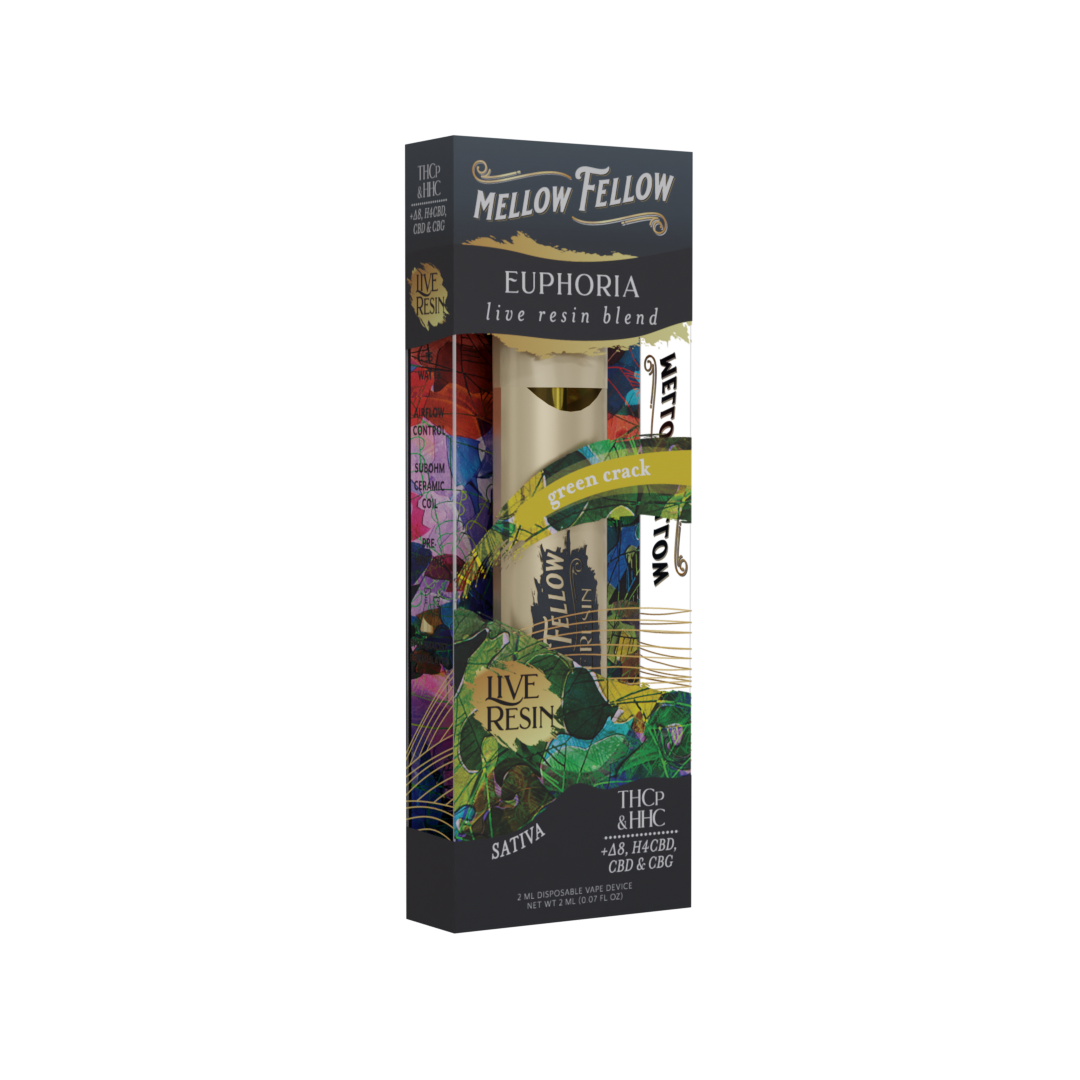 Mellow Fellow Live Resin - Hemp Disposables (2mL x 6) - MK Distro