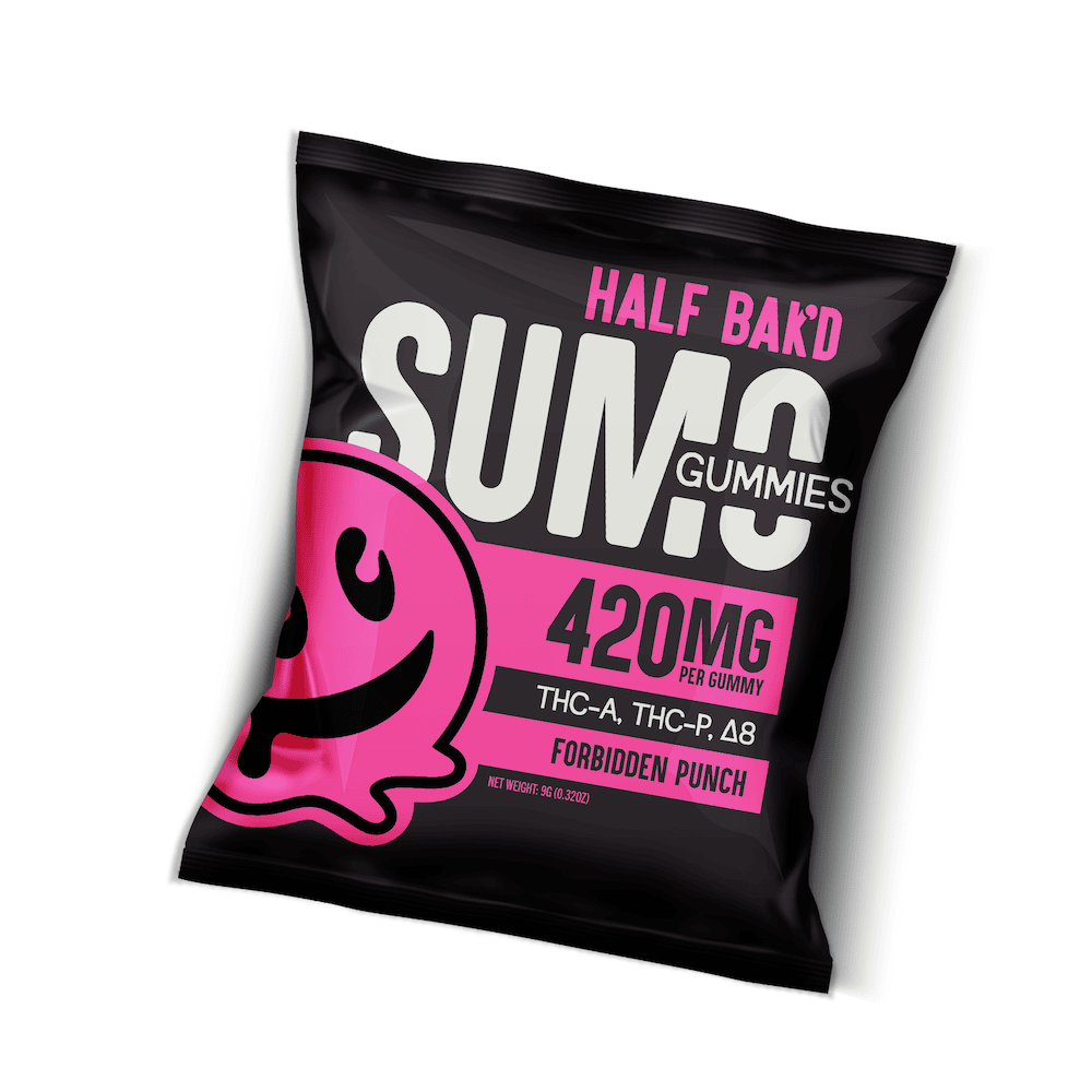 Half Bak'd - Sumo Gummies (THC-A + THC-P) - Delta Gummies (420mg x 30 Gummies) - MK Distro