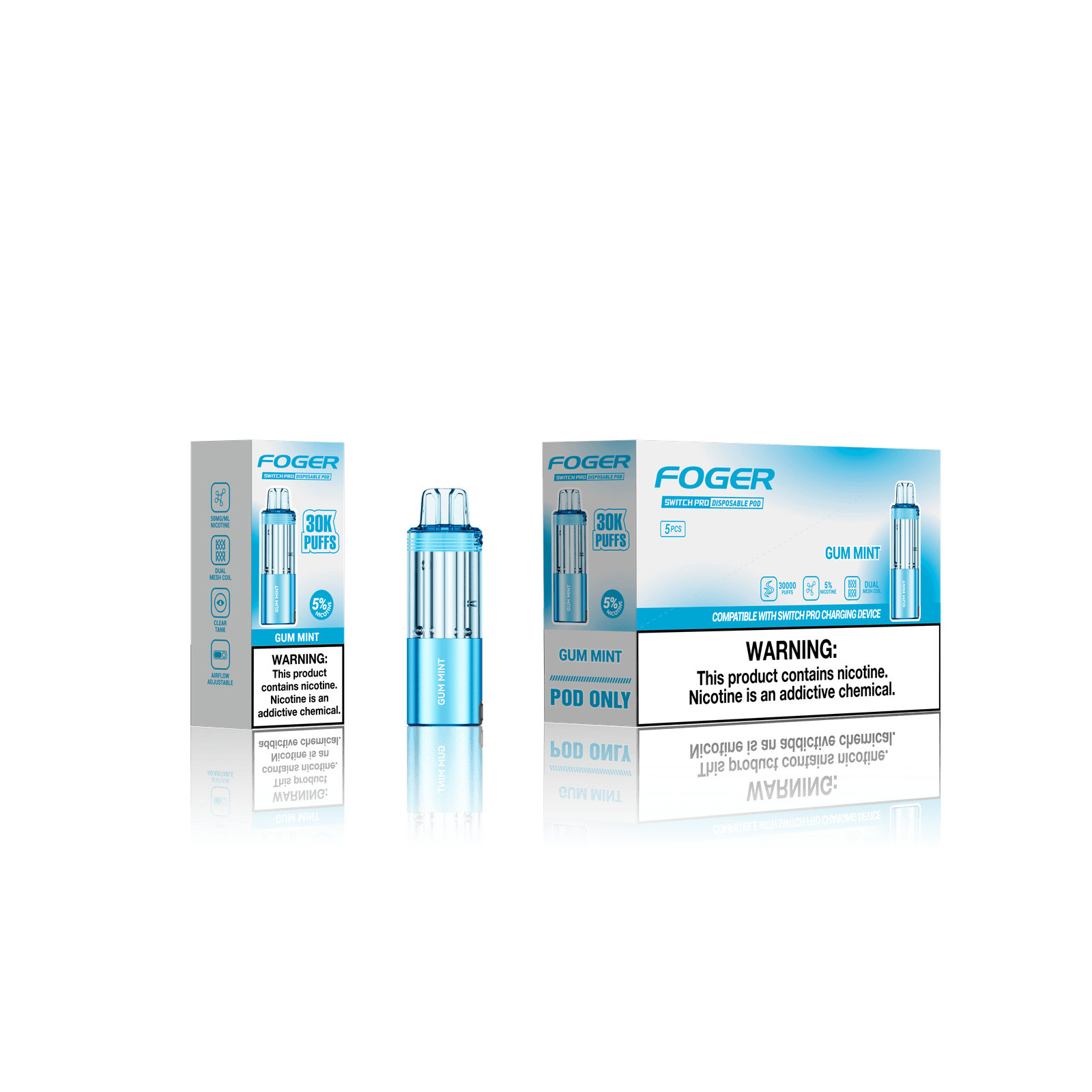 Foger Switch Pro Pod 30k - Disposable Pod (5% - 30,000 Puffs) - Single - MK Distro