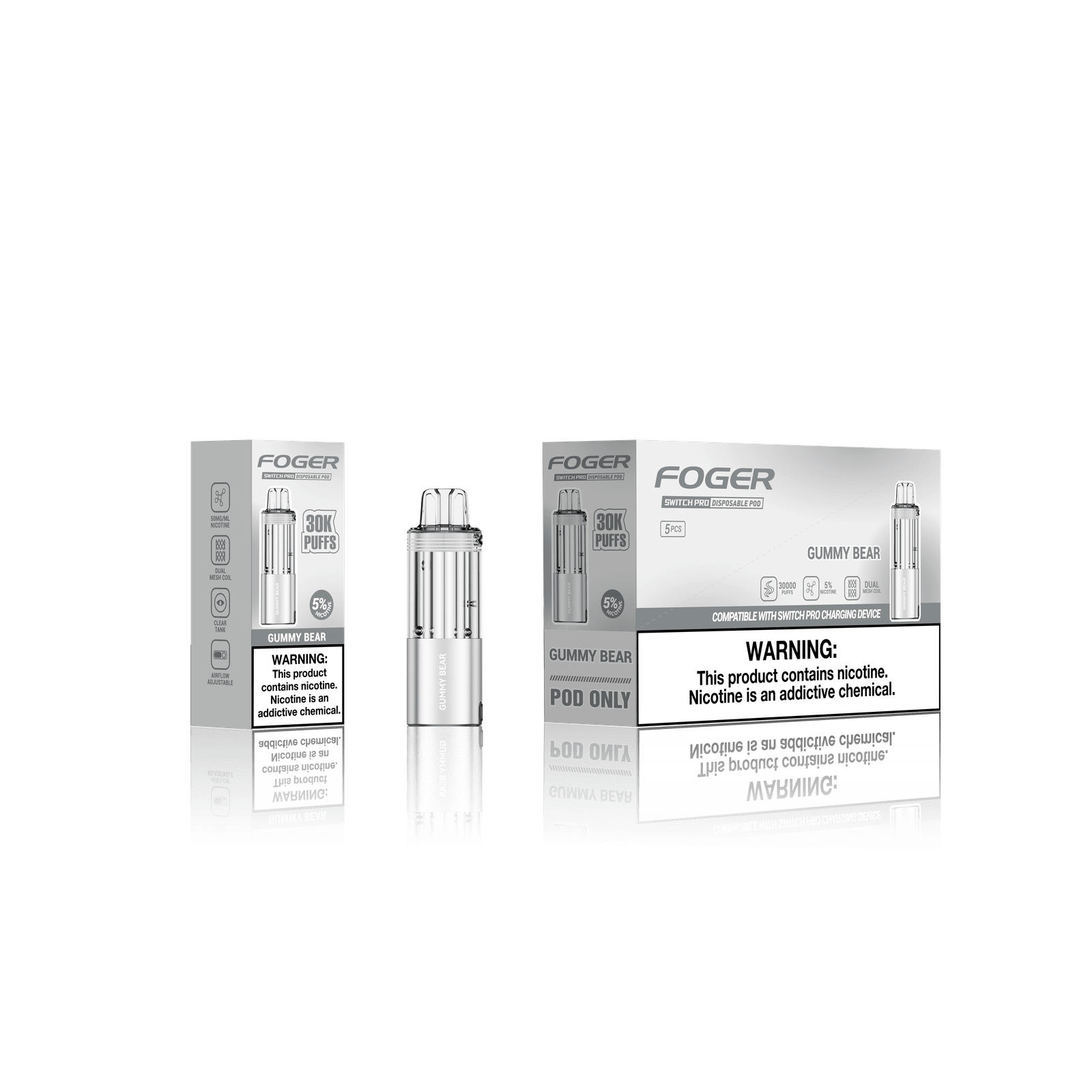 Foger Switch Pro Pod 30k - Disposable Pod (5% - 30,000 Puffs) - Single - MK Distro