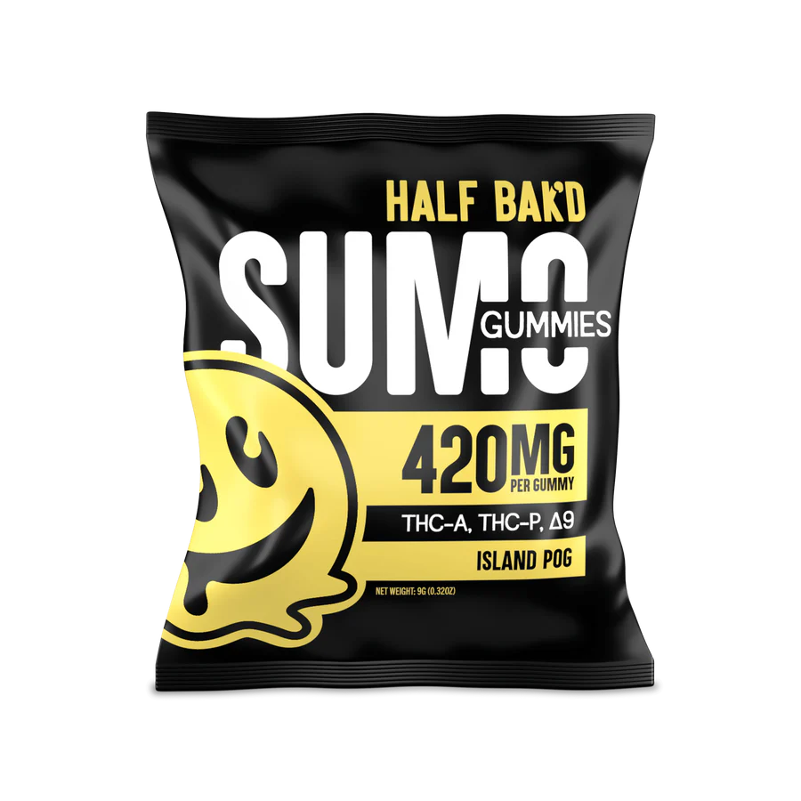 Half Bak'd - Sumo Gummies (THC-A + THC-P) - Delta Gummies (420mg x 30 Gummies) - MK Distro