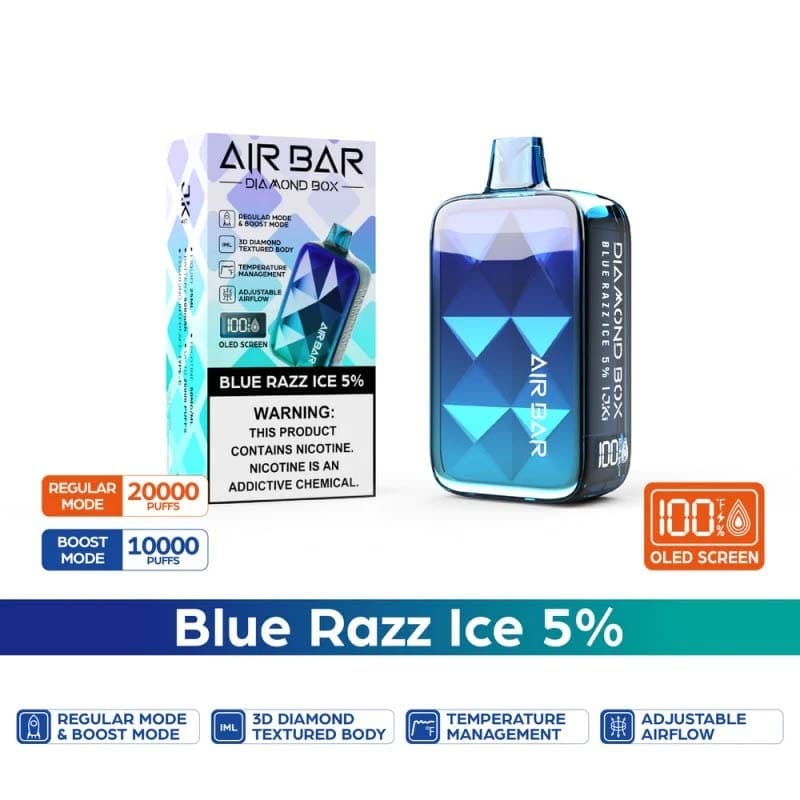 Air Bar - Diamond Disposable Vape (5% - 20,000 Puffs) - Box of 10 - MK Distro