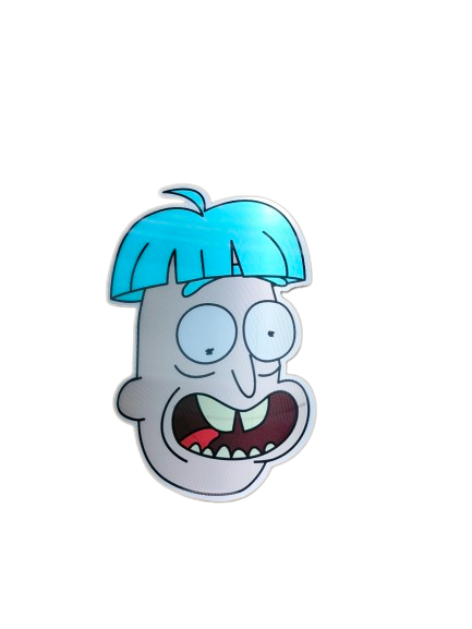 Holographic 3D Sticker - Doofus Rick - MK Distro