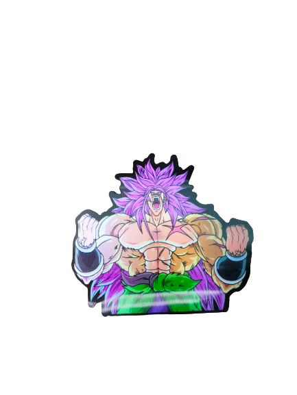 Holographic 3D Sticker - Broly Super Saiyan 3 - MK Distro