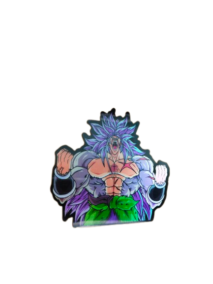 Holographic 3D Sticker - Broly Super Saiyan 3 - MK Distro