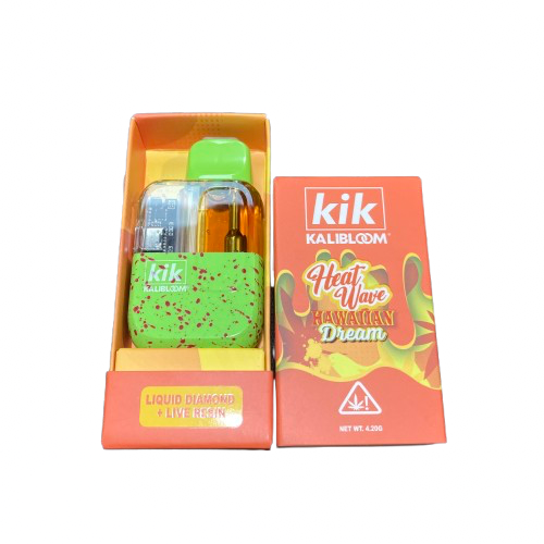 Kik Kalibloom - Heat Wave Blend Liquid Diamond + Live Resin - Hemp Disposables (4.2g)