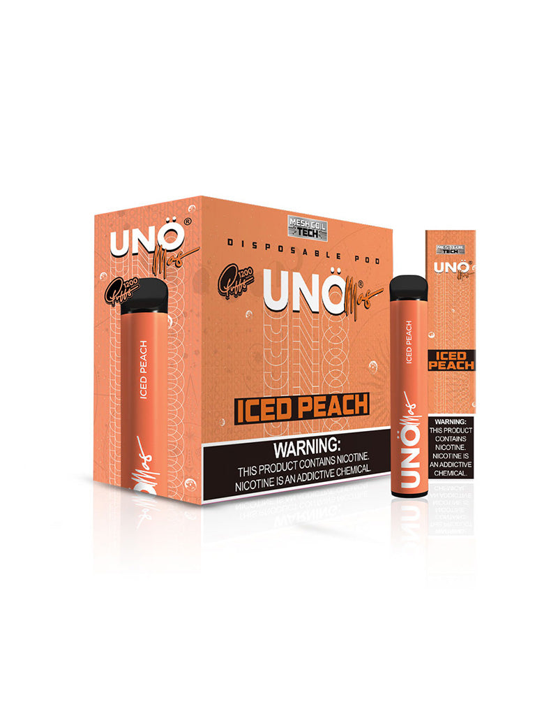 Uno Mas - Disposable Vape (5% - 1200 Puffs) - Box of 10 - MK Distro