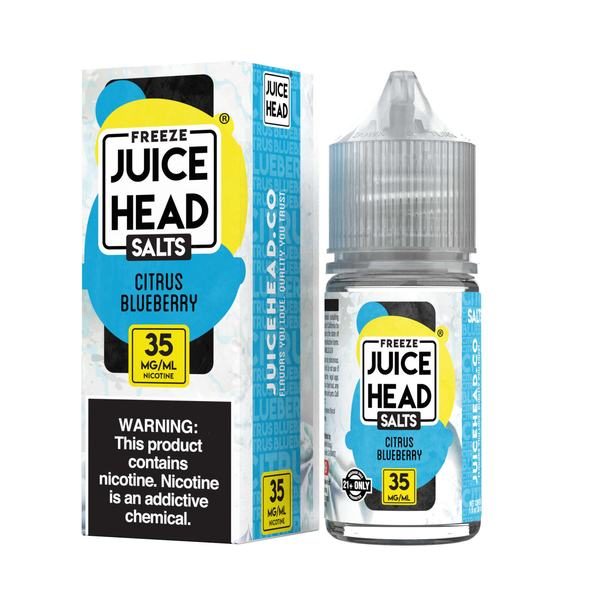 Juice Head Salts - Salt Nic Premium E-Liquid (30mL) - MK Distro