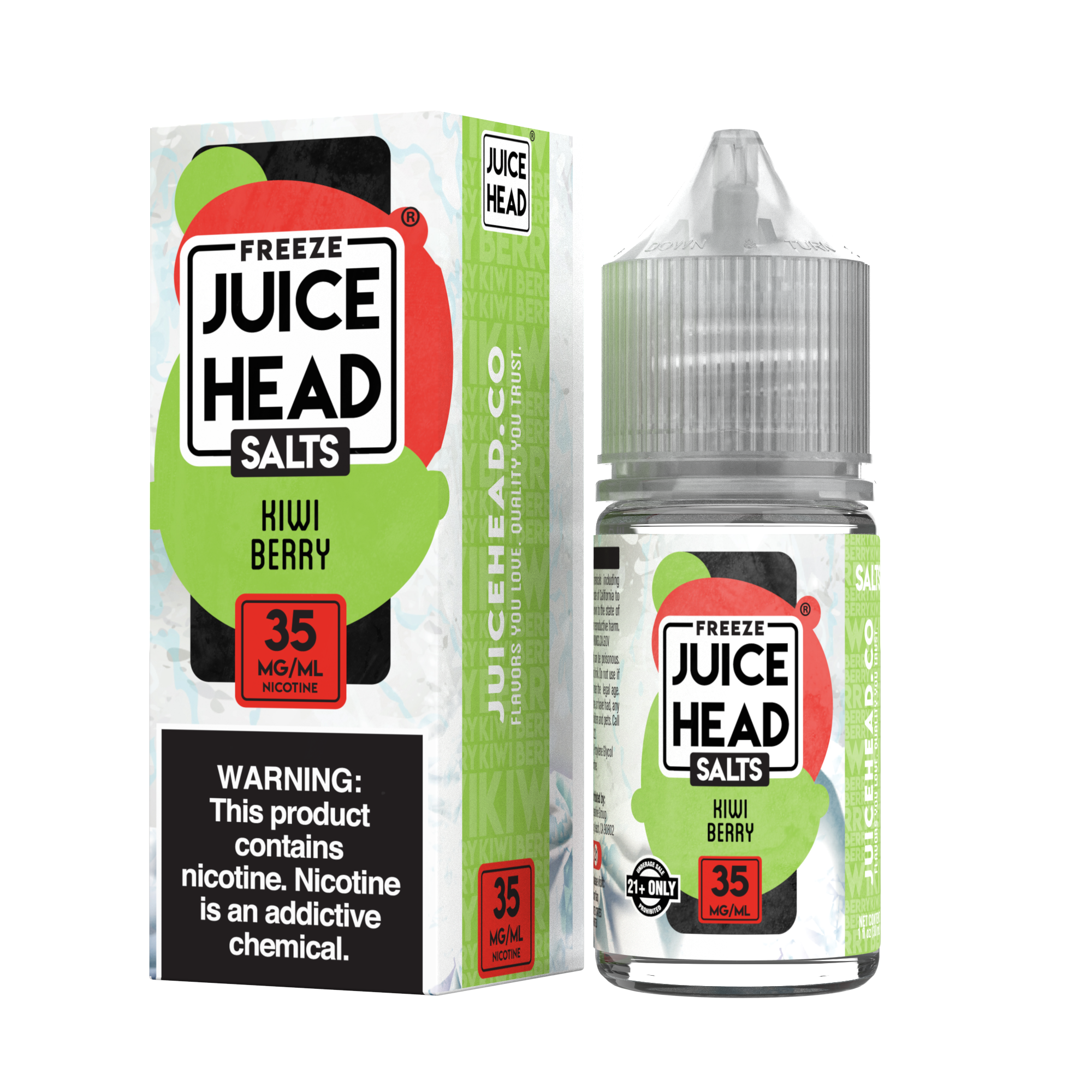 Juice Head Salts - Salt Nic Premium E-Liquid (30mL) - MK Distro