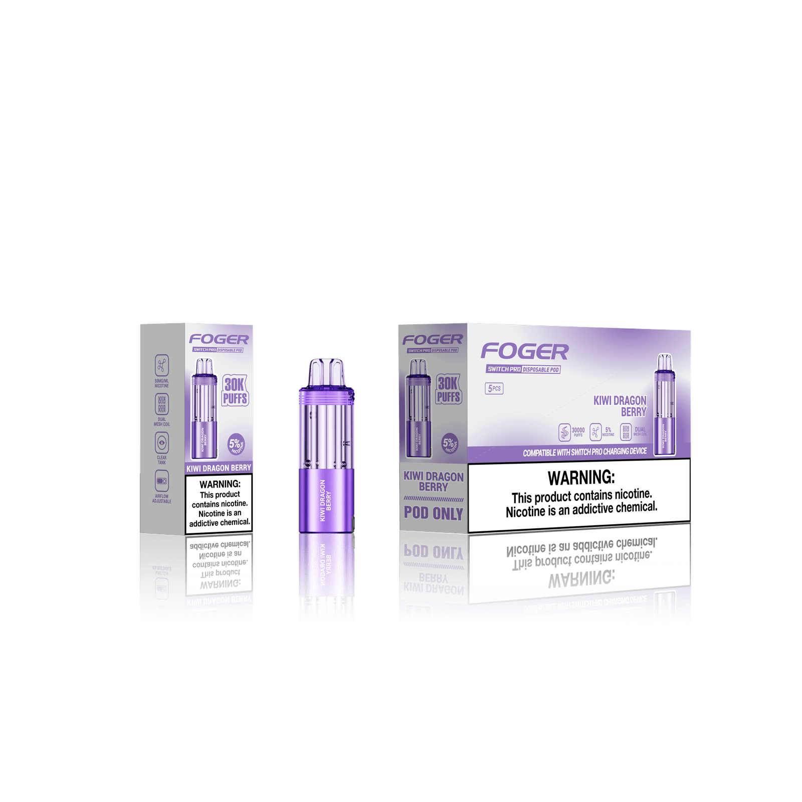 Foger Switch Pro Pod 30k - Disposable Pod (5% - 30,000 Puffs) - Single - MK Distro