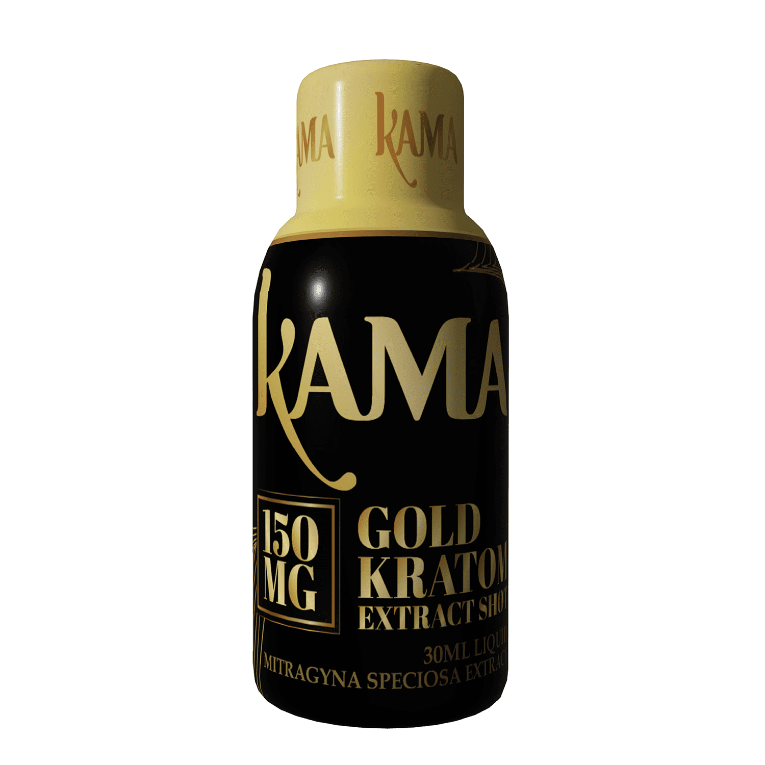KAMA - Gold Liquid - Kratom Extract Shot 150mg - (12 x 30ml) - MK Distro