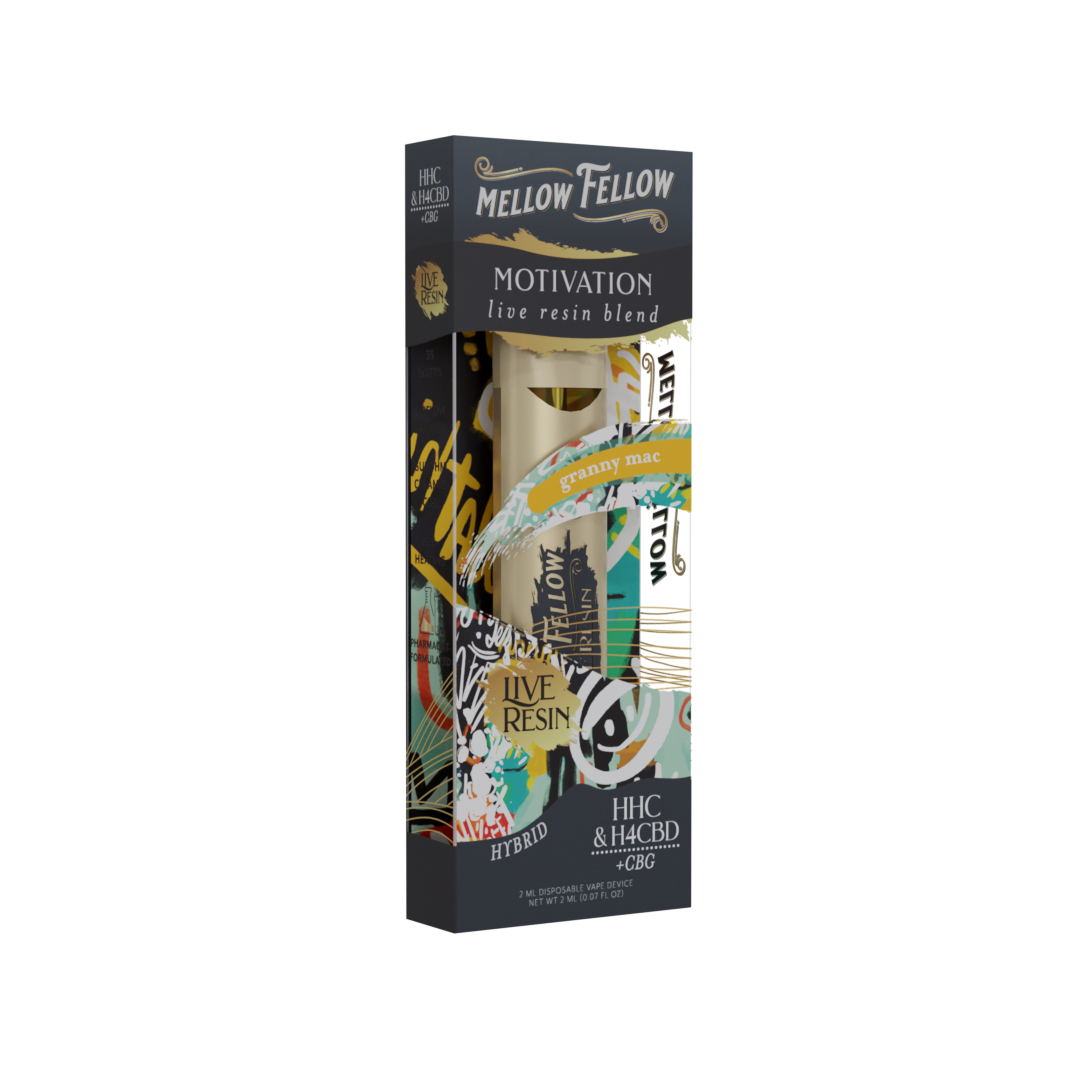 Mellow Fellow Live Resin - Hemp Disposables (2mL x 6) - MK Distro