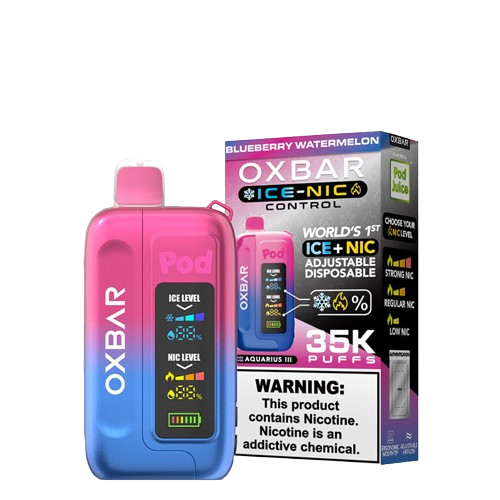 Oxbar x Pod Juice Ice-Nic Control - Disposable Vapes (5% - 35,000 Puffs) - Box of 5 - MK Distro
