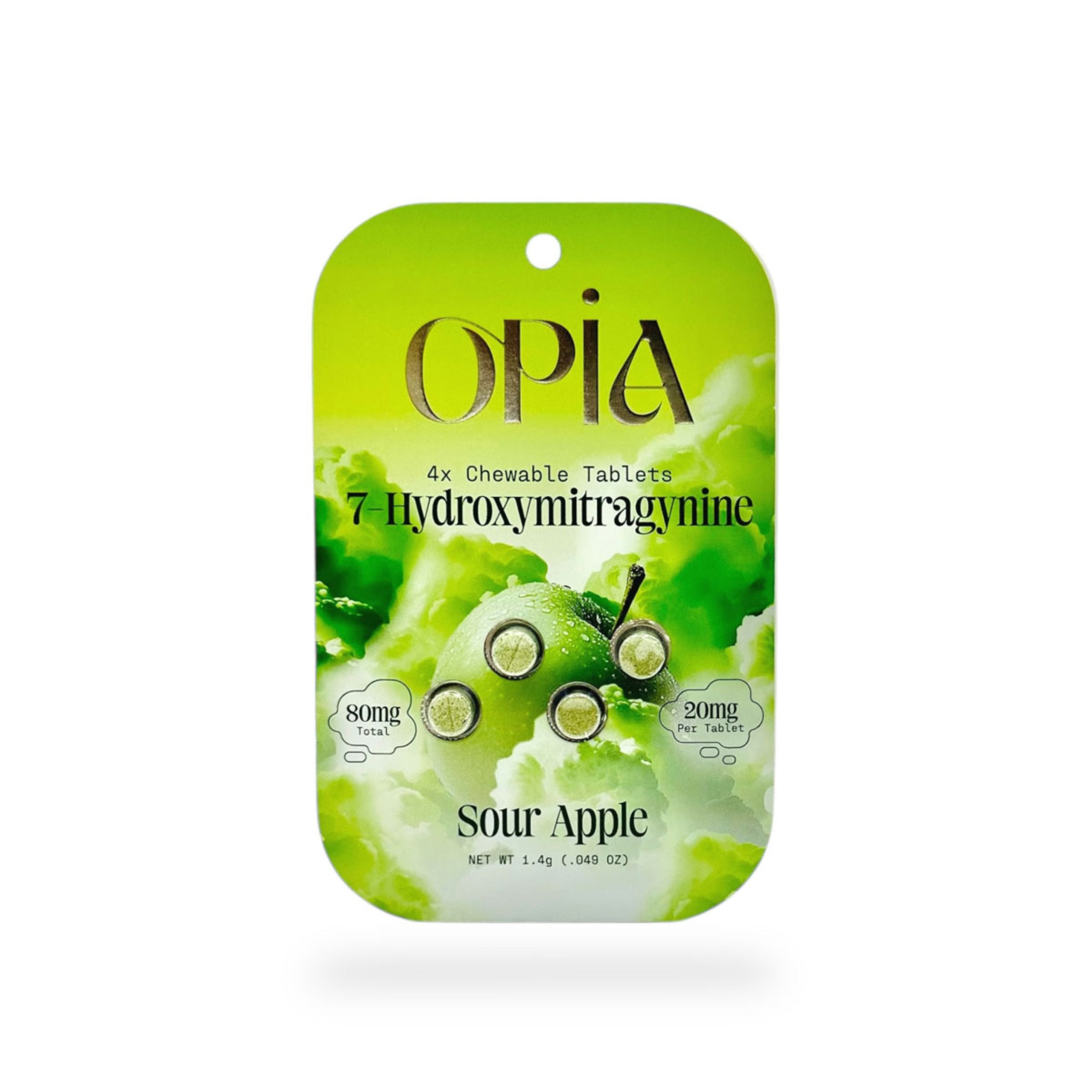 Opia - 7-Hydroxymitragynine Tablets (20mg x 4ct) - Kratom Capsules (Box of 10) - MK Distro