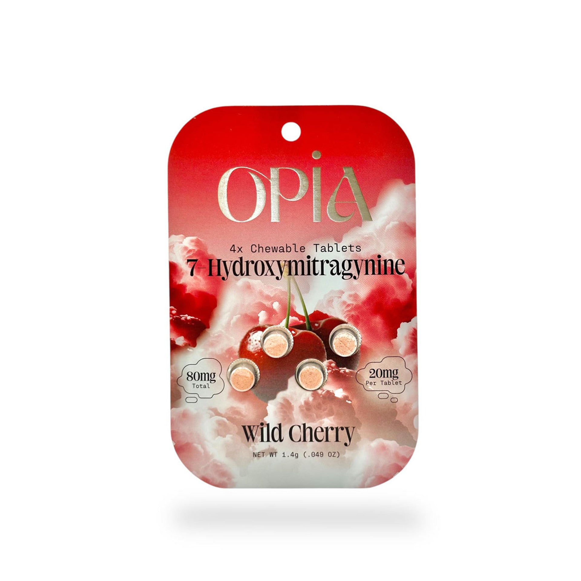 Opia - 7-Hydroxymitragynine Tablets (20mg x 4ct) - Kratom Capsules (Box of 10) - MK Distro